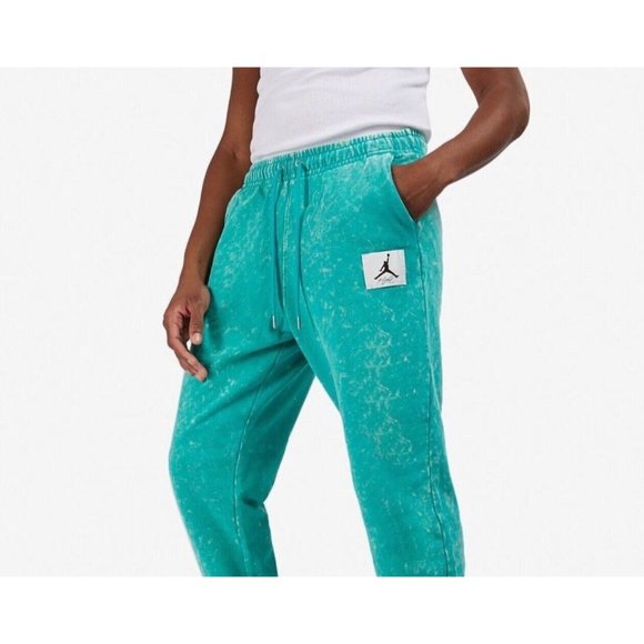 Nike Air Jordan Flight Fleece Washed Sweatpant Green White DR3089-322 Men's 2XL